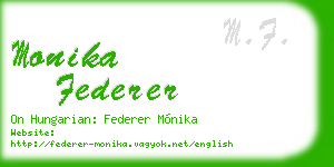 monika federer business card
